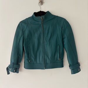 Vntg Arden B Cropped Leather Jacket